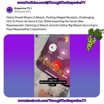 Celina Powell Blasts Lil Meech, Claims Ferrari Repossessed & He’s Living In Mayweather’s Apartment