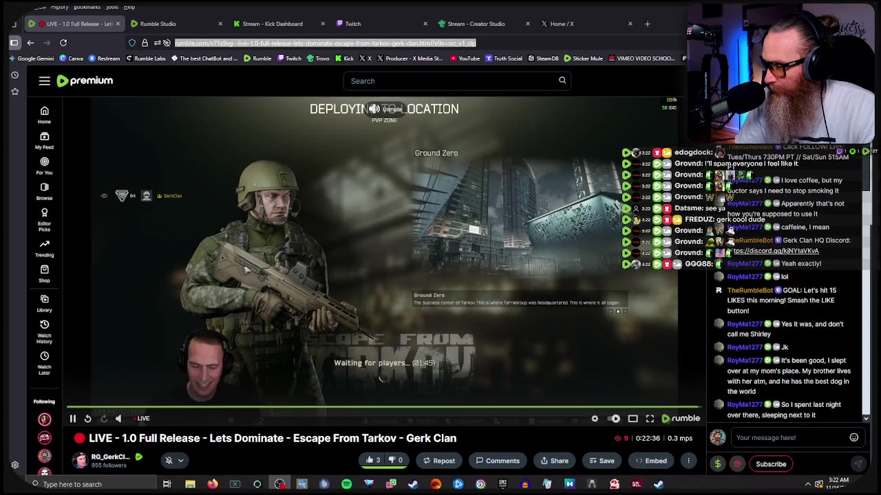 THE "I WON'T QUIT" STREAM... FAILED | Tarkov 1.0 Broke Me | Playing Liar's Bar