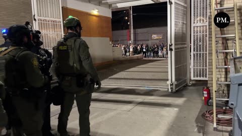 NOW — A coalition of federal police including ICE, FPS, Border Patrol, and CBP