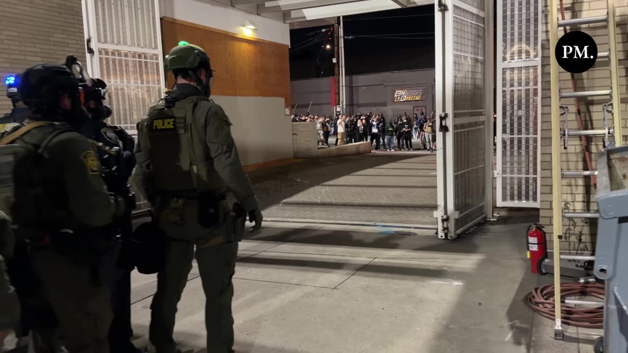 NOW — A coalition of federal police including ICE, FPS, Border Patrol, and CBP