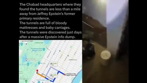 Jews tunnels under a girls bathroom, Blood, Epstein&apos;s house. The Synagogue of Satan READ👇