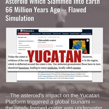 Fact Check: Video Does NOT Show Chicxulub Crater Made By Massive Asteroid Which Slammed Into Earth