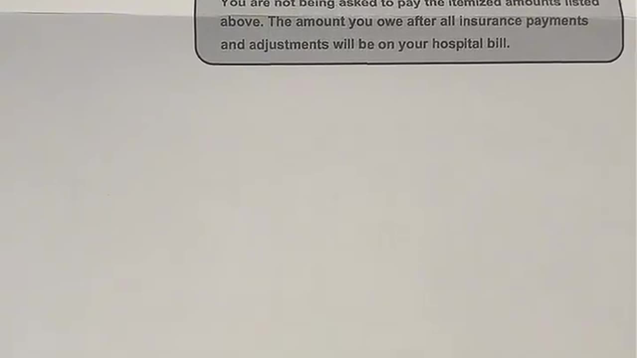 Hospital Bill