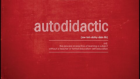 QUESTION EVERYTHING! BE AUTODIDACTIC! PUT IN THE WORK! STOP FOLLOWING PEOPLE & DESIGNED NARRATIVES!