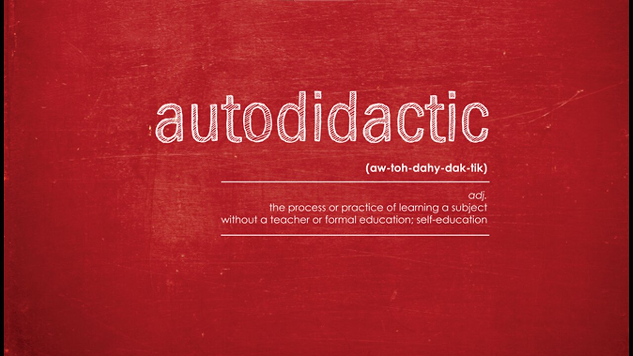 QUESTION EVERYTHING! BE AUTODIDACTIC! PUT IN THE WORK! STOP FOLLOWING PEOPLE & DESIGNED NARRATIVES!