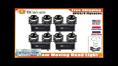 0 Tax 8Pcs 295W Moving Head Beam Stage Light Effect Professional DJ Review