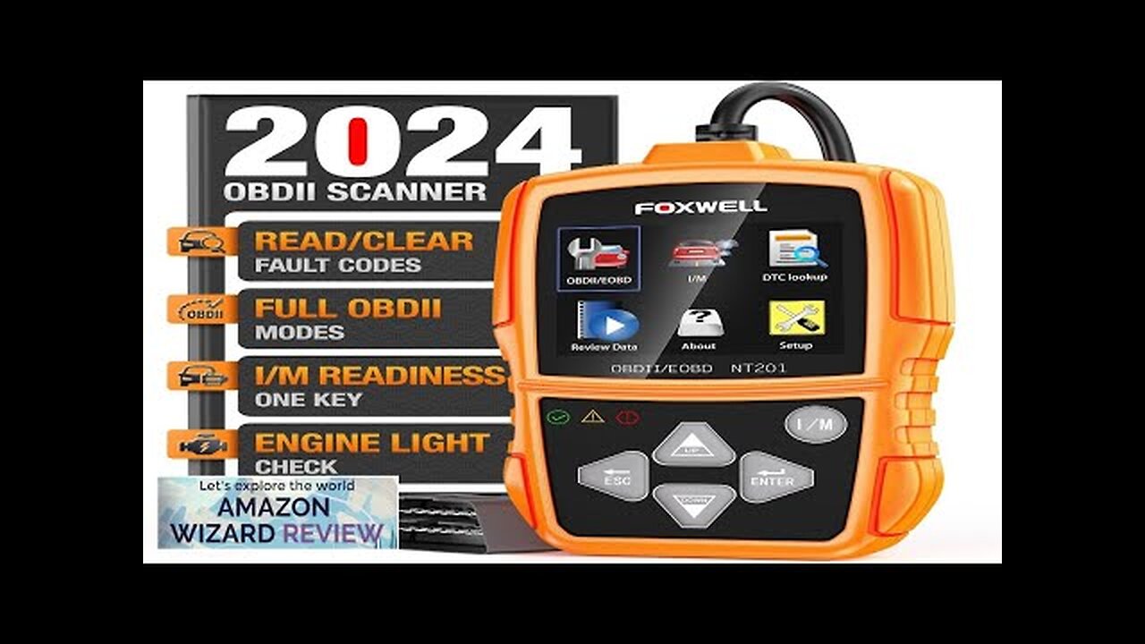 FOXWELL NT201 OBD2 Scanner Car Code Reader Check Engine Light Reader OBDII Review