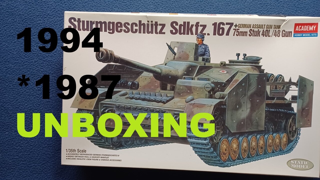 ACADEMY Sturmgeschütz Sdkfz. 167, 75mm Stuk 40L/48 Gun, 1/35th Scale, 1994, TA968-8000, 1332