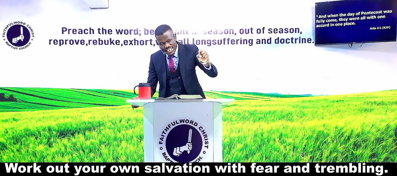 Work out your own salvation with fear and trembling.