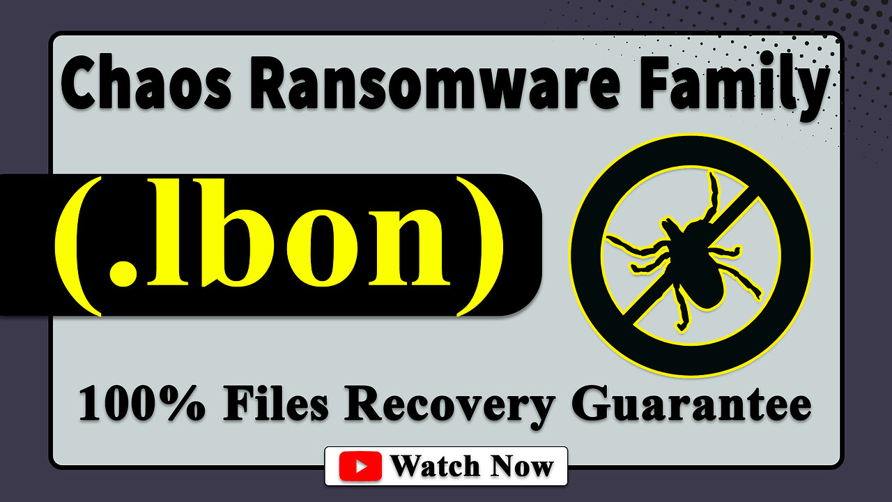 || SOLVED ✅🔘|| Privaky (.lbon) Chaos family ransomware virus - removal and Decryption