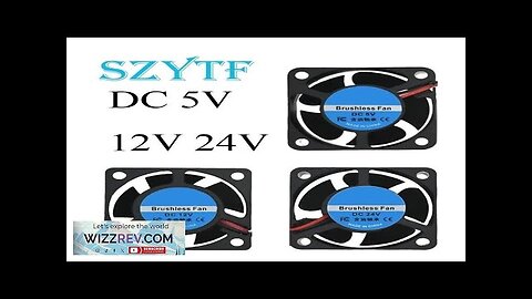 4020 5V 12V 24V DC Computer CPU Cooler Mini Cooling Fan 40MM Review