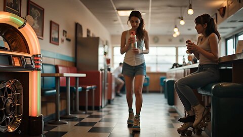 Treat Me Nice 50's Style AI Visual Tribute Portrait Format