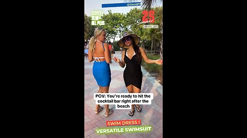Curvy+ One-Piece Solid Color Clear Waters Versatile Swim Dress Set 💦👙🏖️🩴