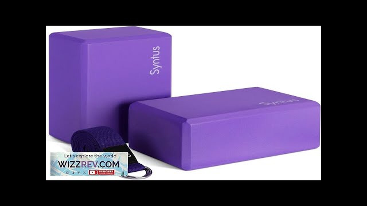 Syntus Yoga Block and Yoga Strap Set 2 Soft Non-Slip Yoga Blocks Review