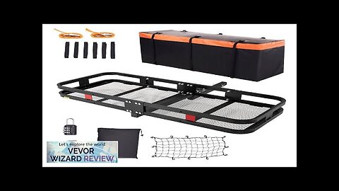 VEVOR Hitch Cargo Carrier 60 x 24 x 6 in Folding Trailer Review