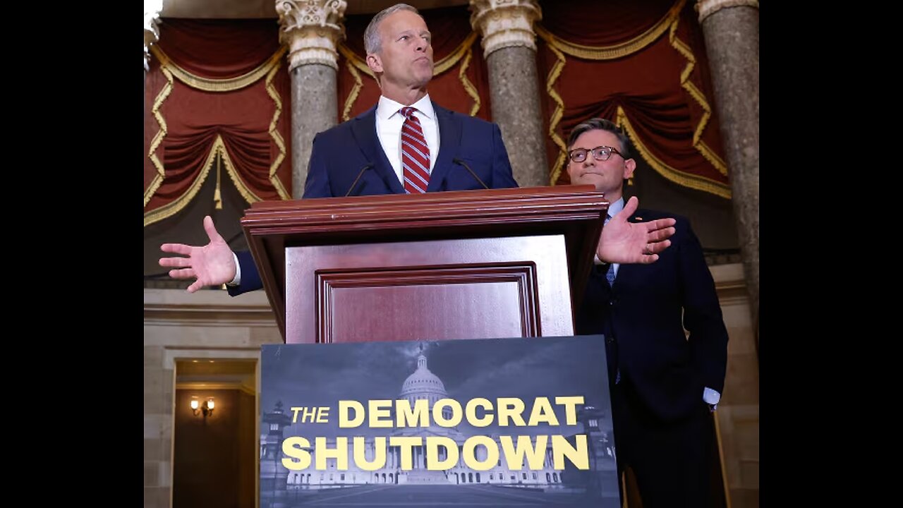 Johnson, Thune PACs Target Dems, 'Woke Mob' on Shutdown