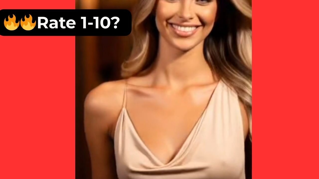 🔥 Rate Her in This Beige Backless Silk Evening Dress 1-10? 😍 Supermodel 4K