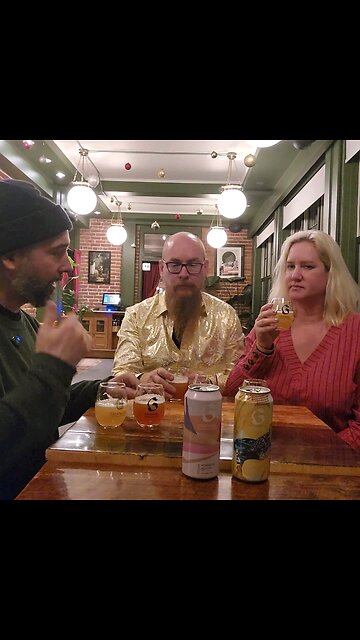 tasting IPAs at Griendel