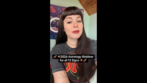2026 Astrology Webinar this week!