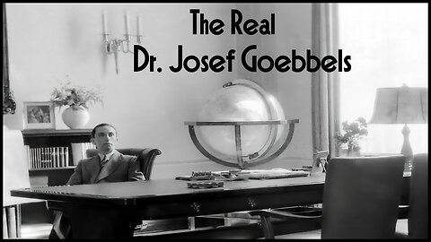 The Real Dr. Josef Goebbels: Goebbels On The Jews