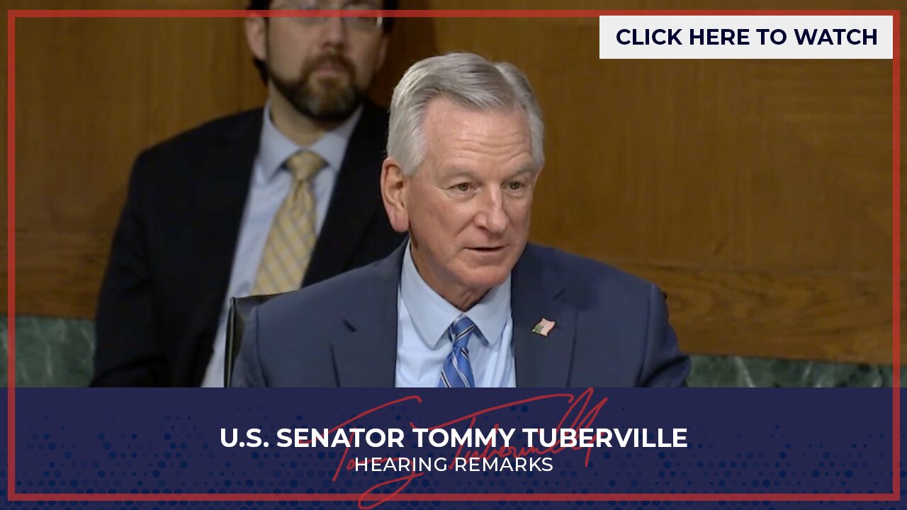 Senator Tuberville Speaks on How to Help Senior Citizens with Democrats' Record High Inflation