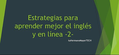 Estrategias para aprender inglés en línea 2