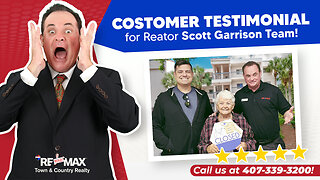 Customer REVIEWS Top Orlando Realtor Scott Garrison Team | Review Video # 43
