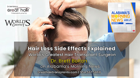Dr Brett Bolton on Alabama's Morning News with JT Talking About Hair Loss