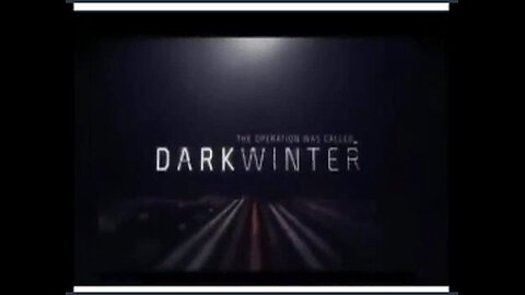 The Military Exercise named "Dark Winter"...just another coincidence it would seem?