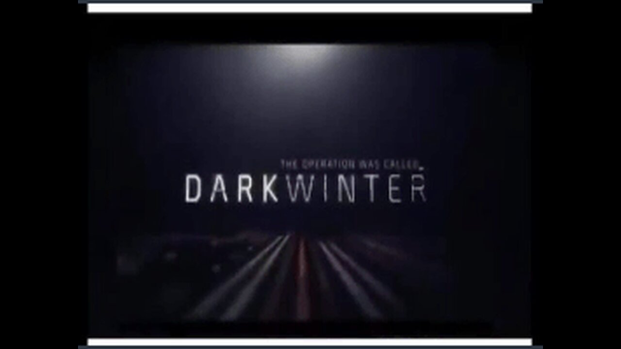 The Military Exercise named "Dark Winter"...just another coincidence it would seem?