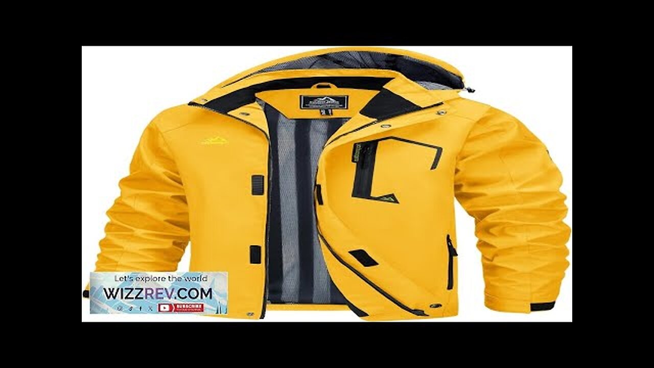 MAGCOMSEN Men's Lightweight Windbreaker Rain Jacket Raincoat with Detachable Hood for Hiking Review