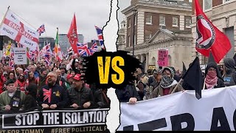 Tommy Robinson Rally VS Stand Up To Racism Counter Protest!