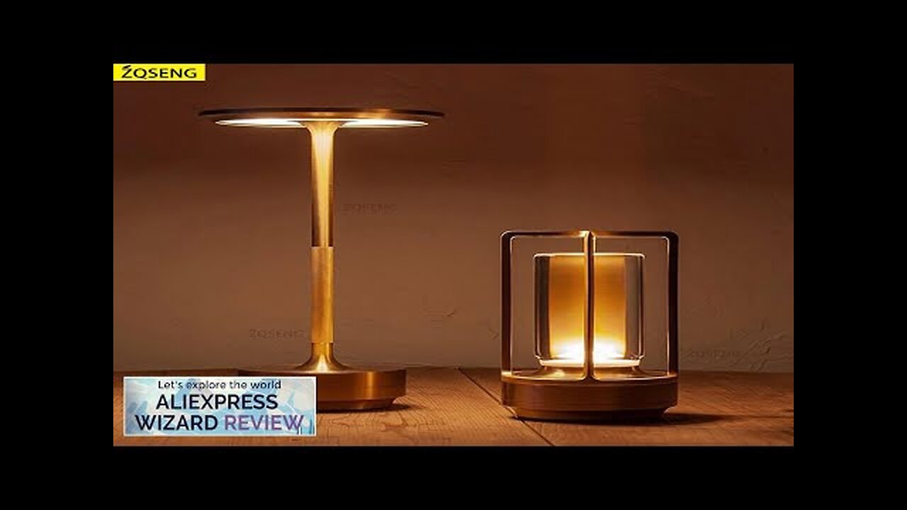 Table Lamp Touch Rechargeable Desk Lamp Wireless Reading Lamp for Bar Restaurant Review