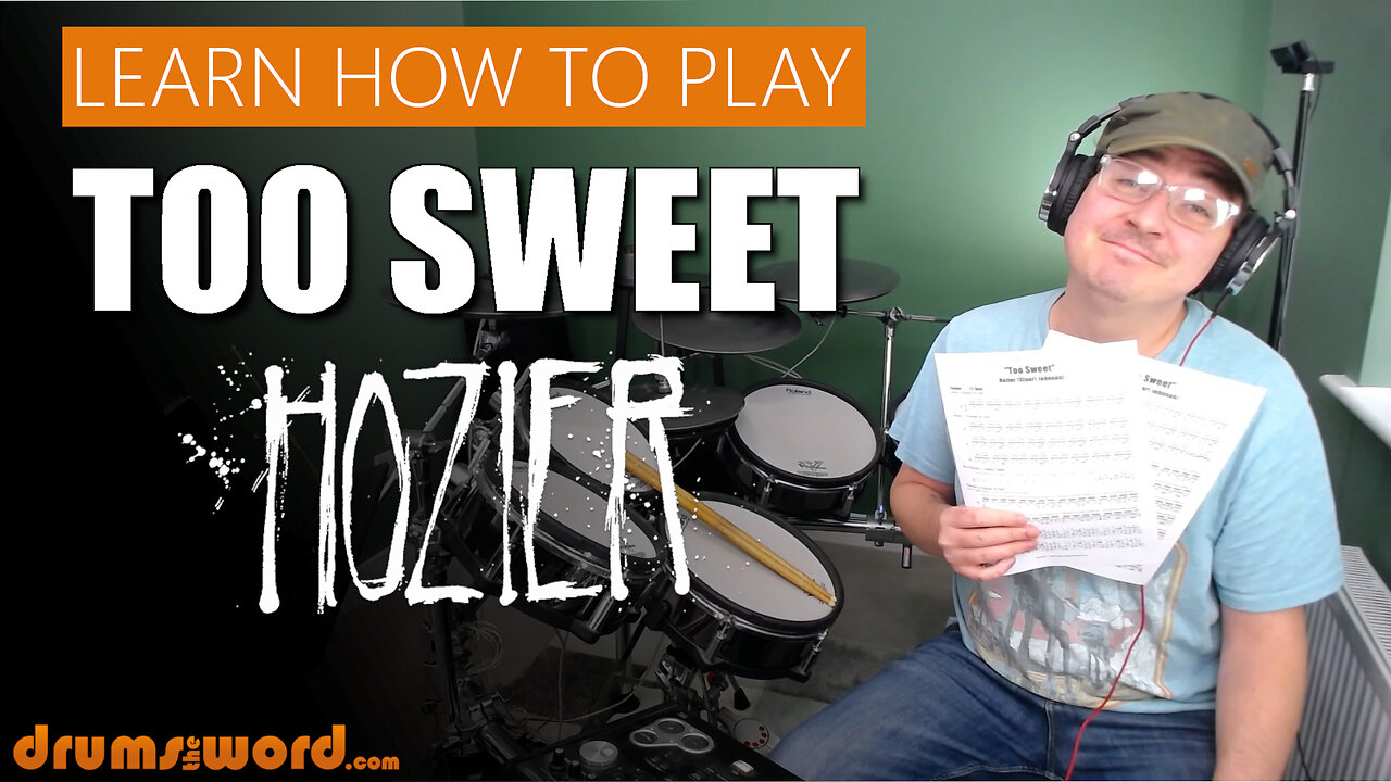 ★ Too Sweet (Hozier) ★ Drum Lesson PREVIEW | How To Play Song (Stuart Johnson)