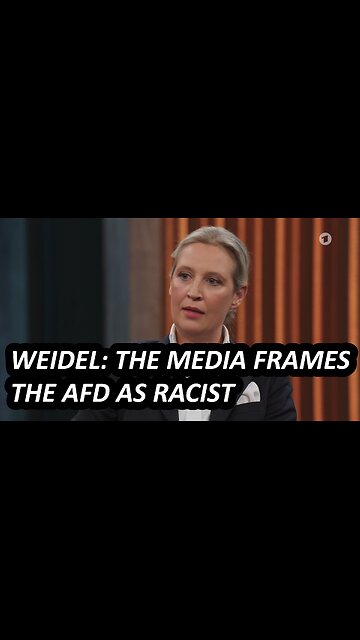 Alice Weidel on how the media frames the AfD to make them look racist and anti-semitic (Eng subs)