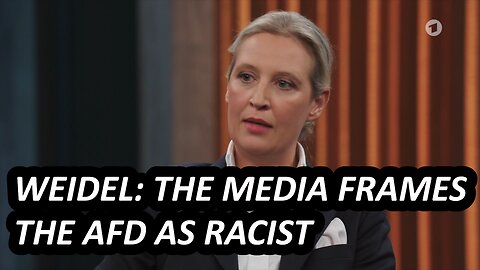 Alice Weidel on how the media frames the AfD to make them look racist and anti-semitic (Eng subs)