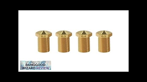 KINGROON E3D Upgrade Brass Nozzle V6 Volcano Heater Block Extruder Nozzle 0.4 Review