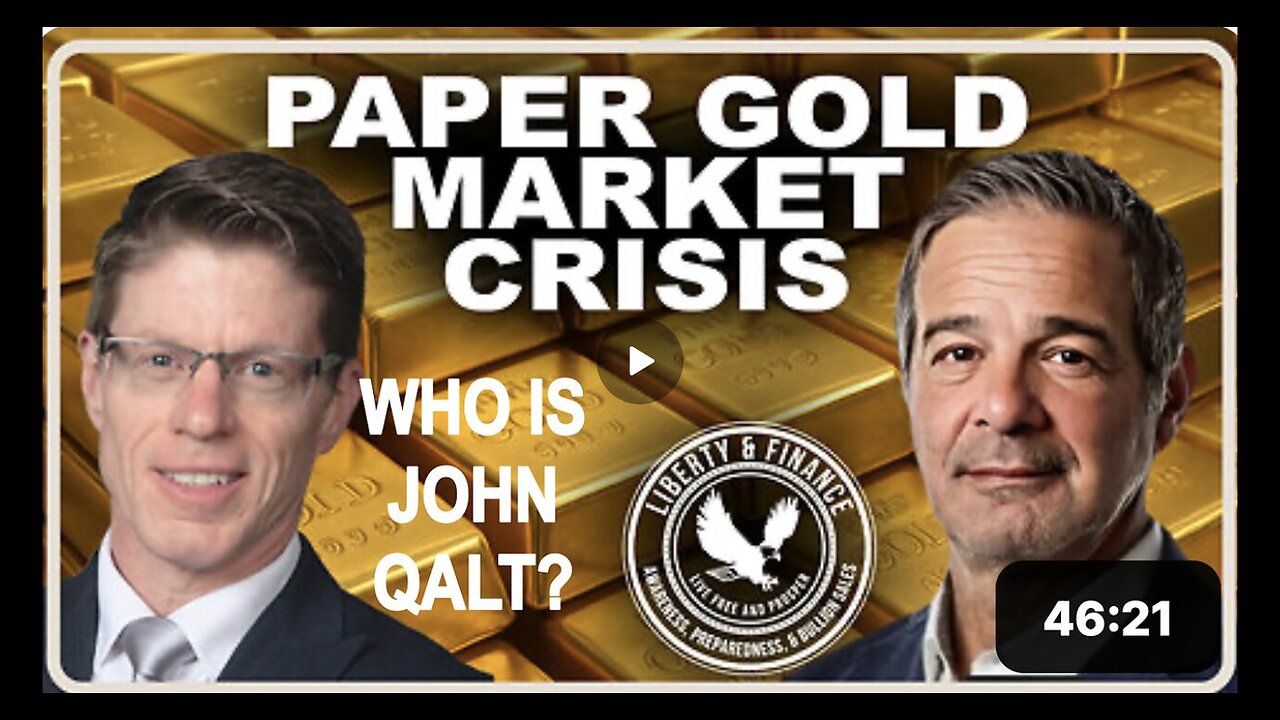 LIBERTY & FINANCE W/ ANDY SCHECTMAN. This Will Take Down The Paper System. WHO IS JOHN QALT?