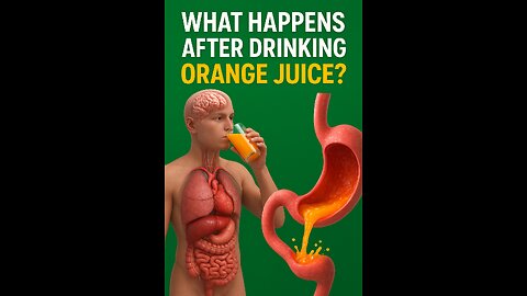 “What Happens After Drinking Orange Juice? | 3D Inside Human Body | Benefits & Side Effects