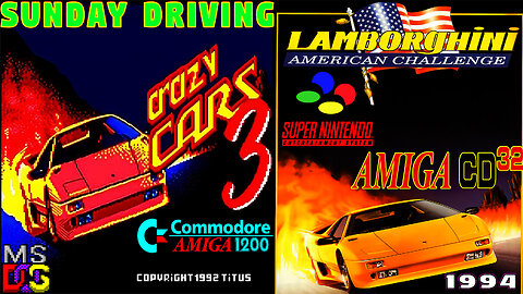 🚗 Sunday Driving ( Chill stream ) 🚗 90s 🚓Crazy Cars III & Lamborghini American Challenge 🚓