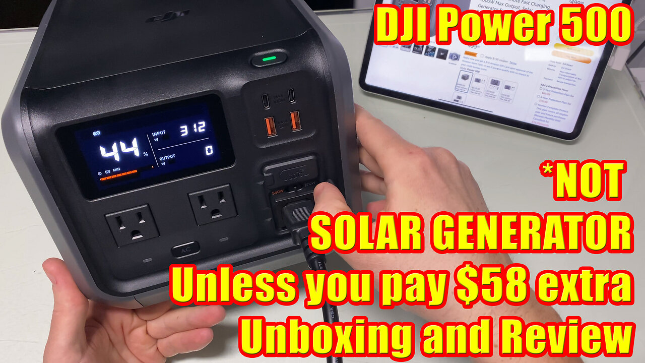 DJI Power 500 Power Station NOT Solar Generator Drone Charger Unboxing Review #wisebuyreviews