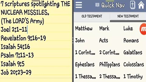 7 scriptures spotlighting THE NUCLEAR MISSILES. (The LORD'S Army)