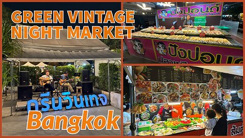 Green Vintage Ratchayothin Night Market and Art Market - Bangkok Thailand 2025