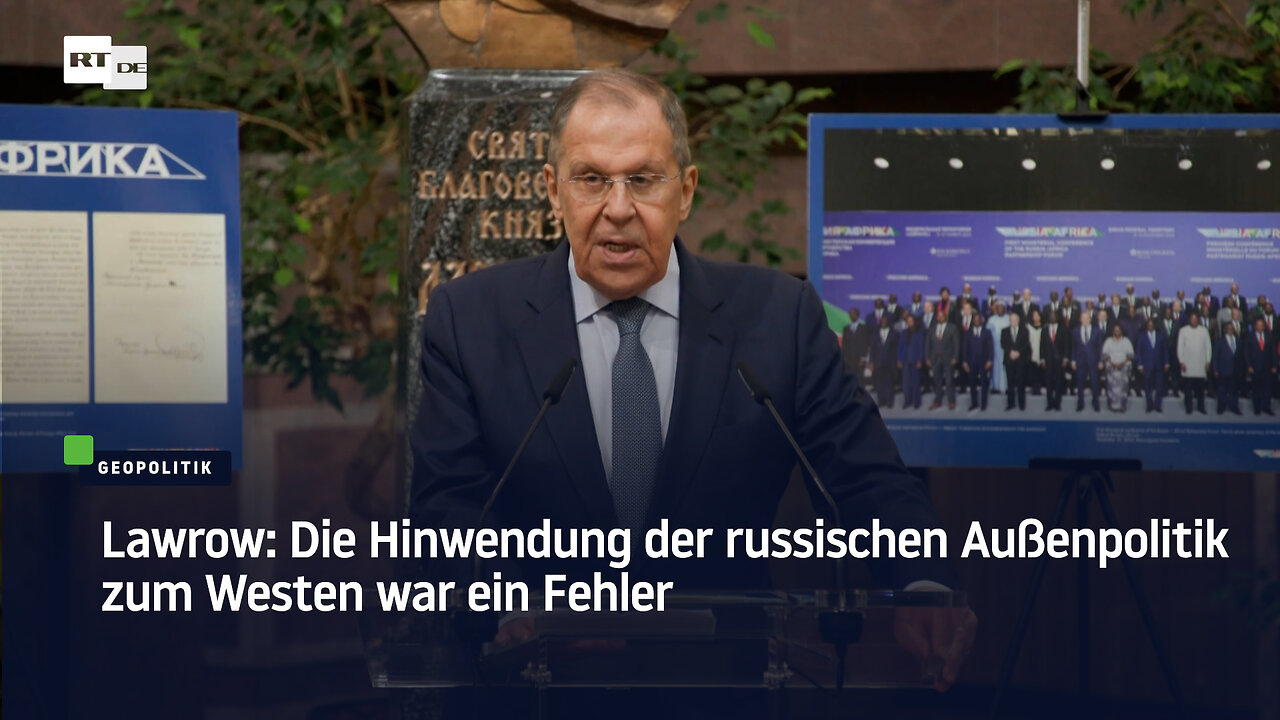 Lawrow: Die Hinwendung der russischen Außenpolitik zum Westen war ein Fehler