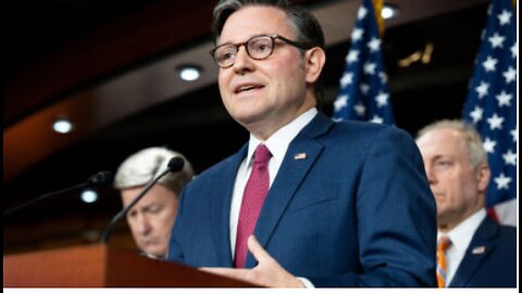 Mike Johnson Lauds Trump’s Use of ‘Satire’ After Being Asked About Poop Bomb Heard ‘Round the World