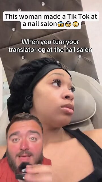 Woman records viral moment inside a nail salon. #nailsalon #foryou #japd