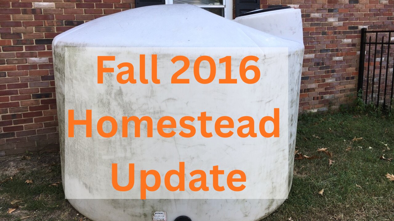 Fall 2016 Homestead Update