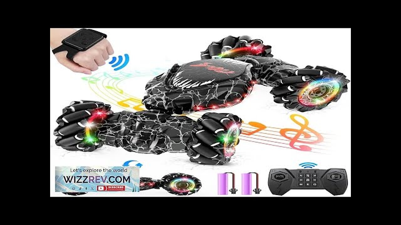 Remote Control Car2.4GHz LED Gesture Sensing RC Stunt Car4WD Double Sided Rotation Review