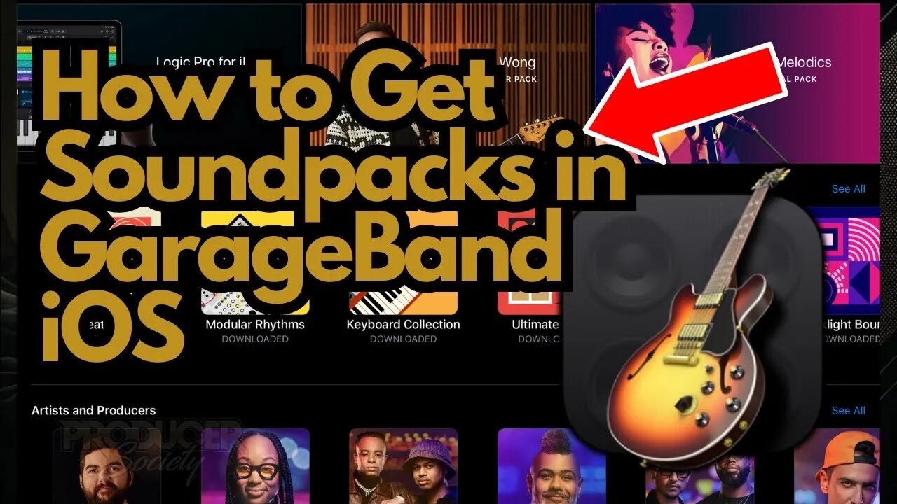 How to Download All Available Sounds in GarageBand iOS