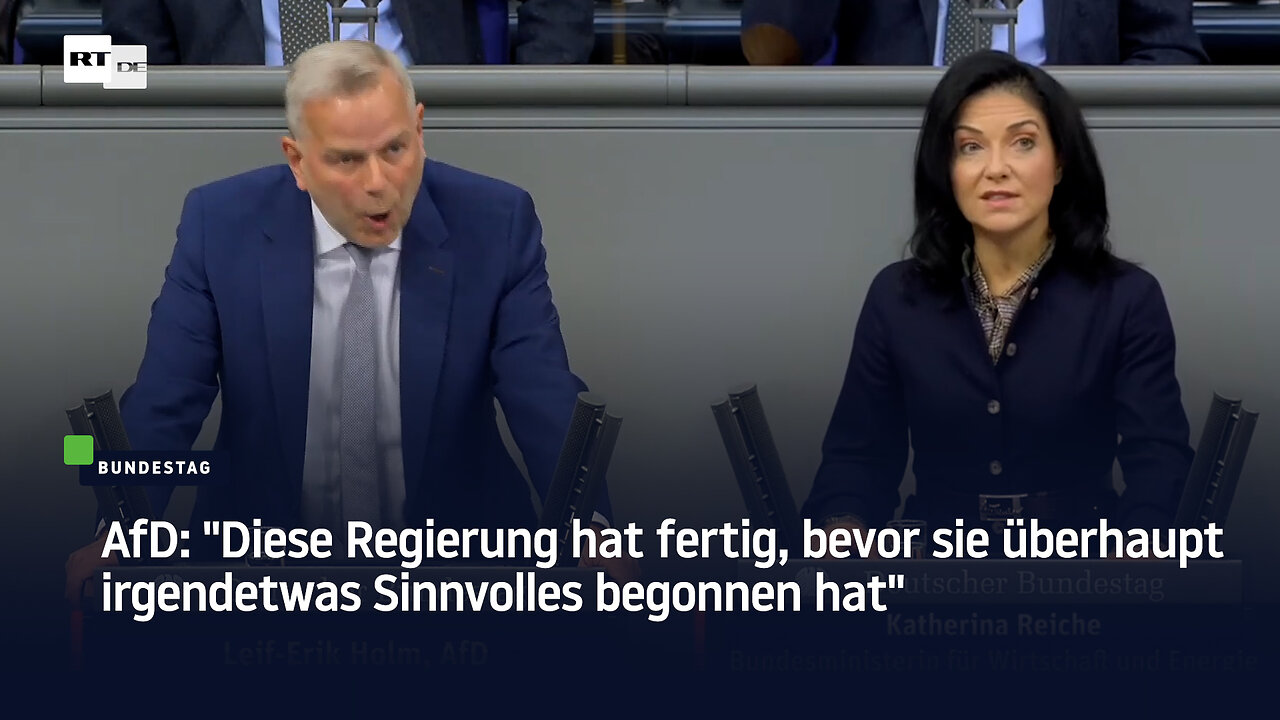 AfD: "Diese Regierung hat fertig, bevor sie überhaupt irgendetwas Sinnvolles begonnen hat"